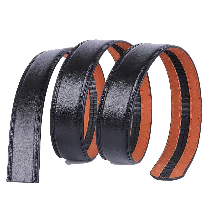 Full teeth elephant grain PU men automatic belt belt headless belt manufacturers wholesale street supply belt