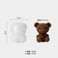 小熊冰块模具/制冰硅胶模/卡通雪糕模具白底实物图