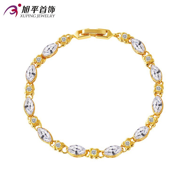 Xuping Jewelry's 24k gold-plated flower jewelry for women's foreign trade with a fashionable design sense ruby bracelet Application Scenario