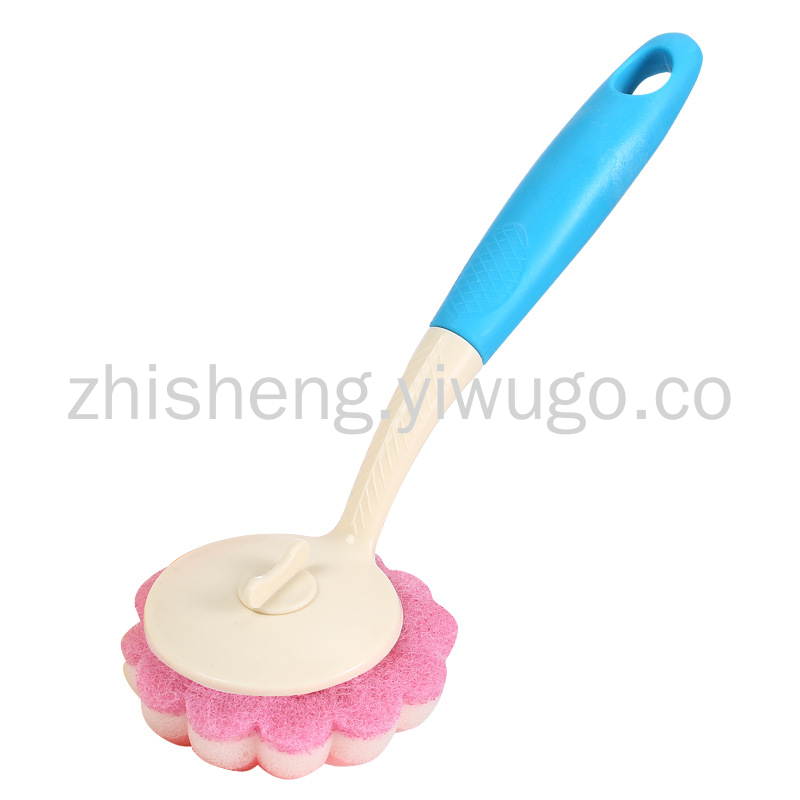 Pot brushes that do not stick to oil and do not dirty hands, dishwashing brushes with handles, long-handled brushes, kitchen cleaning tools, dishwashing brushes, pot brushes wholesale Item Picture