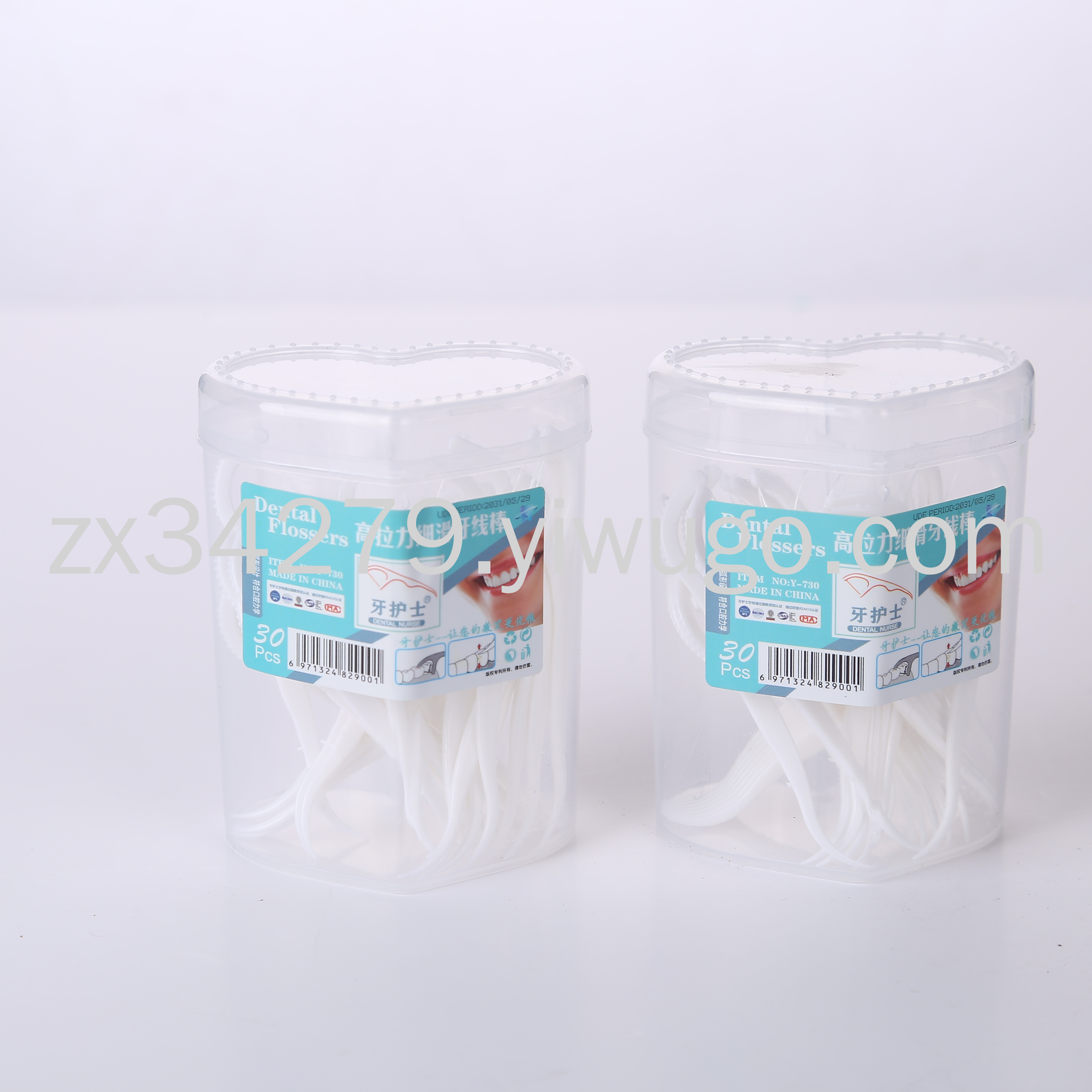 Heart box 30pcs high tension fine sliding floss stick