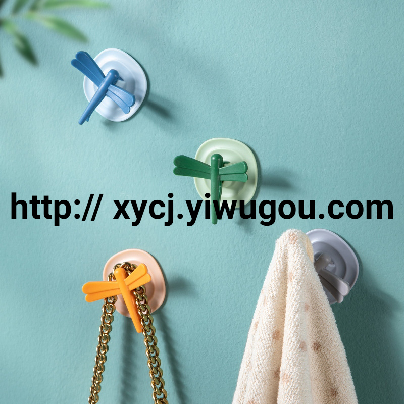 Dragonfly hook, no trace, no drilling, sticky hook, refrigerator magnetic hook, powerful multi-functional wire organizer, food sealing clamp