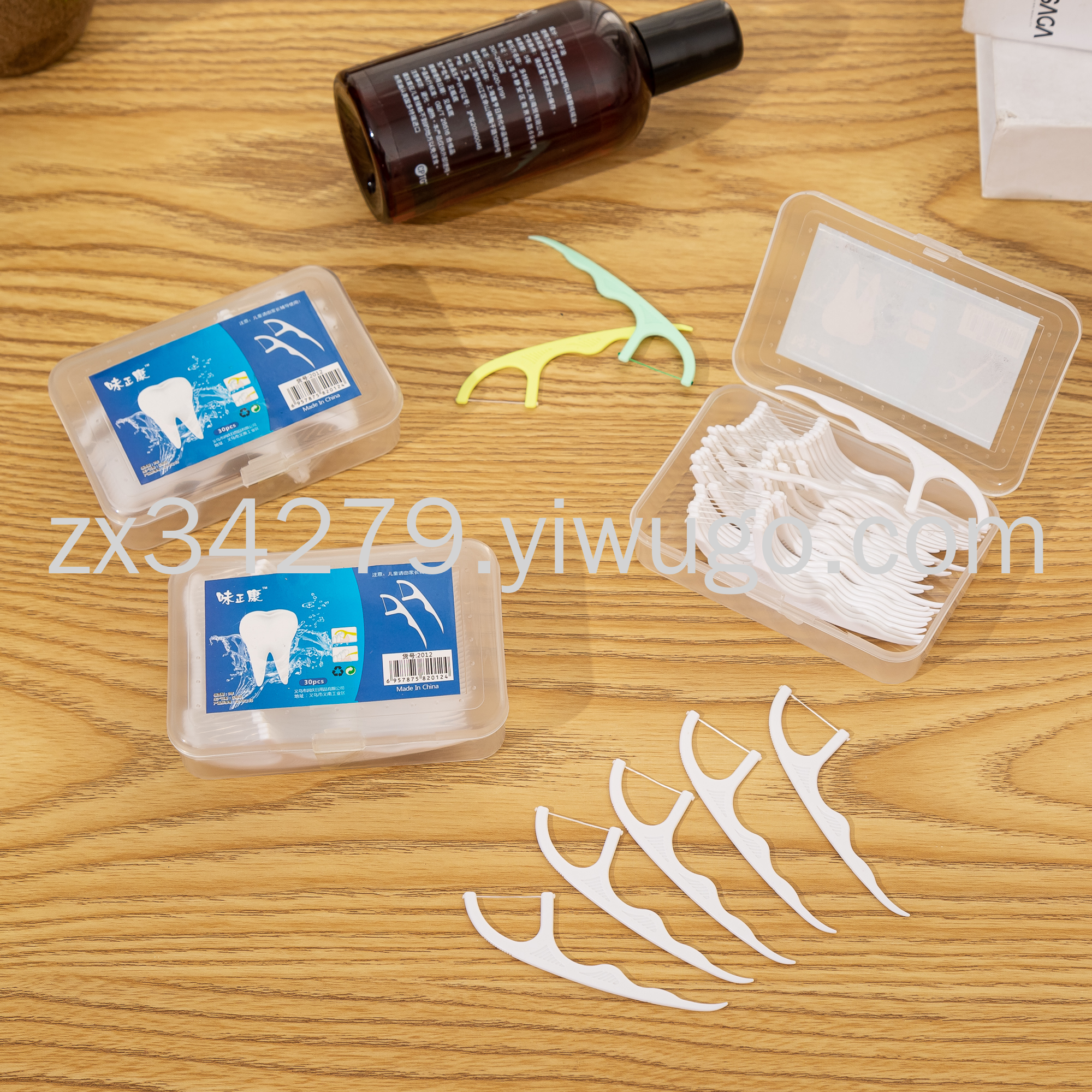 Square box 30pcs high tension ultra-fine smooth disposable floss Chinese packaging welcome to order