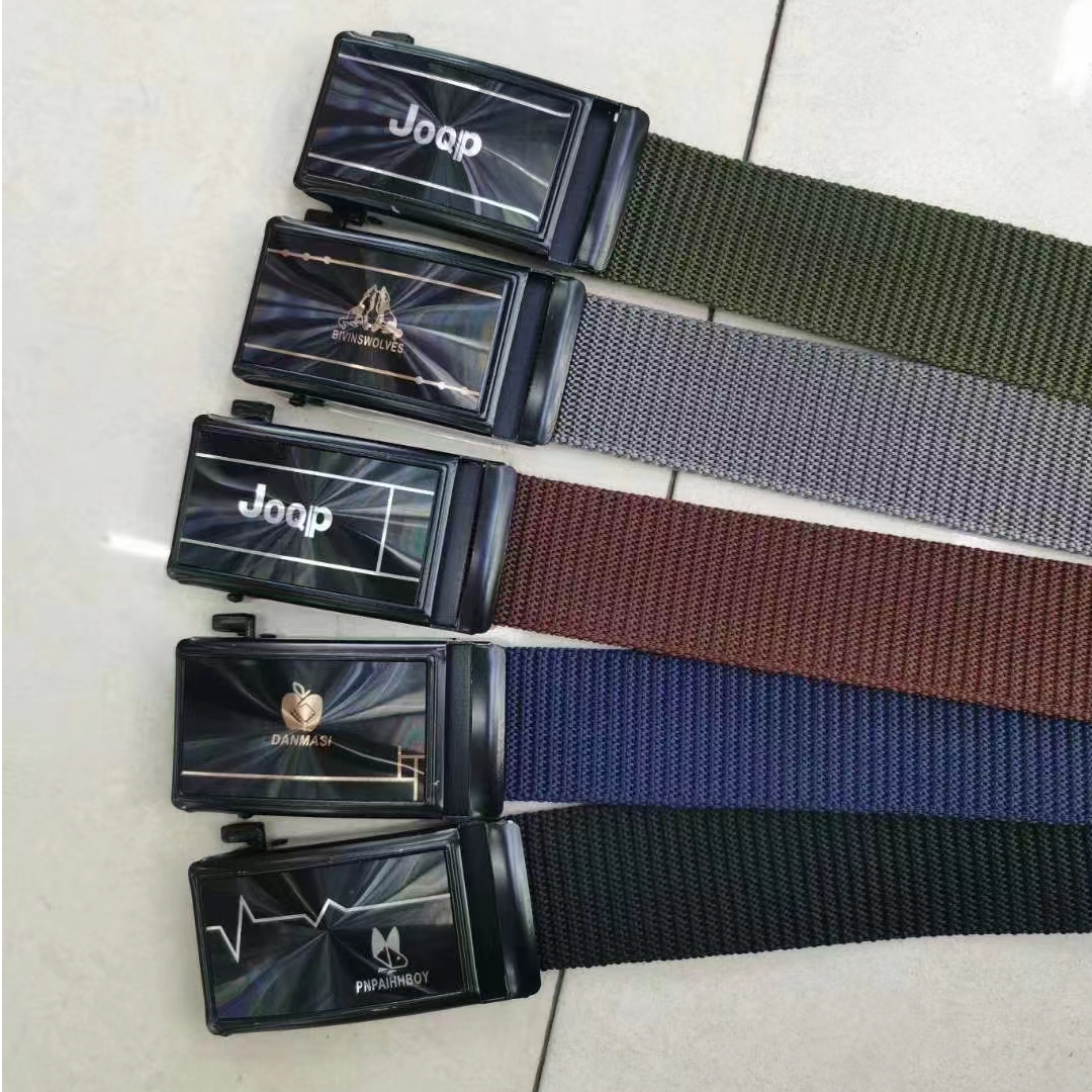 Belt Men's toothless card buckle nylon canvas belt New belt outdoor casual breathable tactical belt