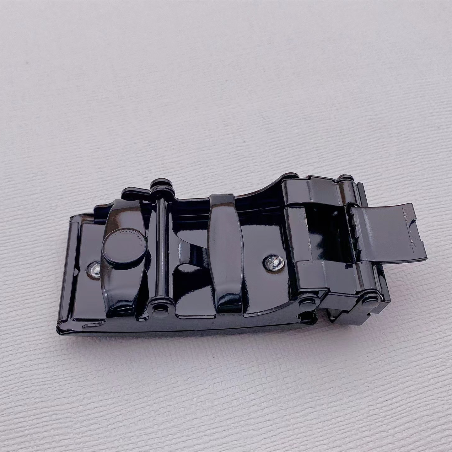 4.0 Matte black long face automatic buckle men's belt automatic buckle Casual Business all-purpose buckle factory direct sales Item Picture