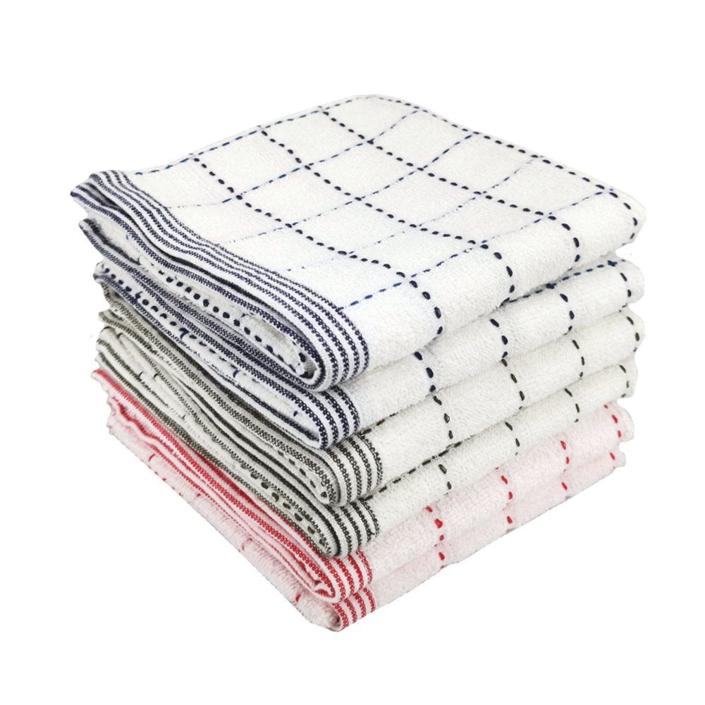 Cross-border best-selling pure cotton absorbent thickened towels, pure cotton hand towels, cleaning towels, placemats, napkins, dishwashing hand towels