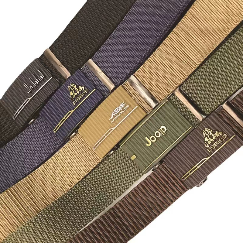 New cross-border nylon tactical canvas belt, men's trendy outdoor versatile casual belt, nylon belt wholesale Specification image