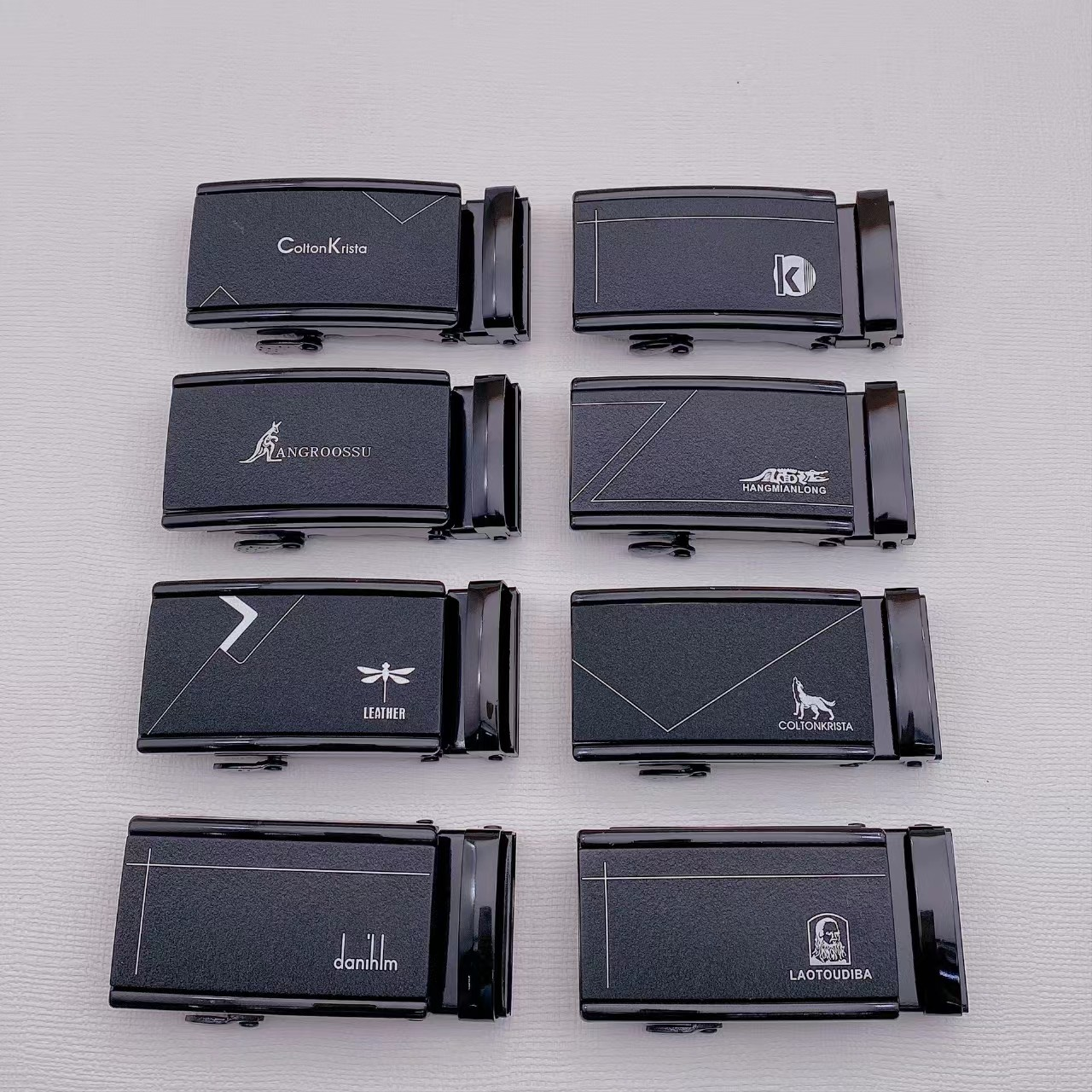 4.0 Matte black long face automatic buckle men's belt automatic buckle Casual Business all-purpose buckle factory direct sales Application Scenario