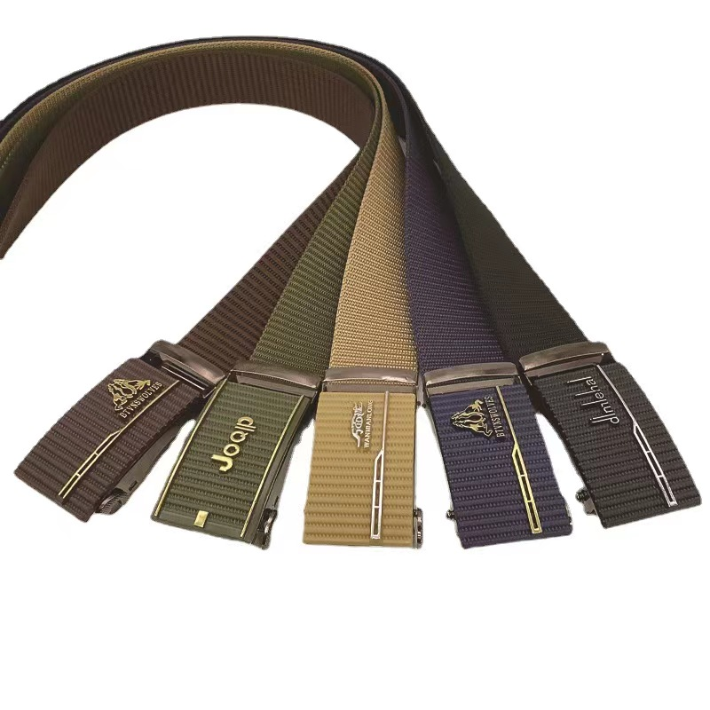 新款跨境尼龙战术帆布腰带男士潮流户外百搭休闲裤带尼龙皮带批发