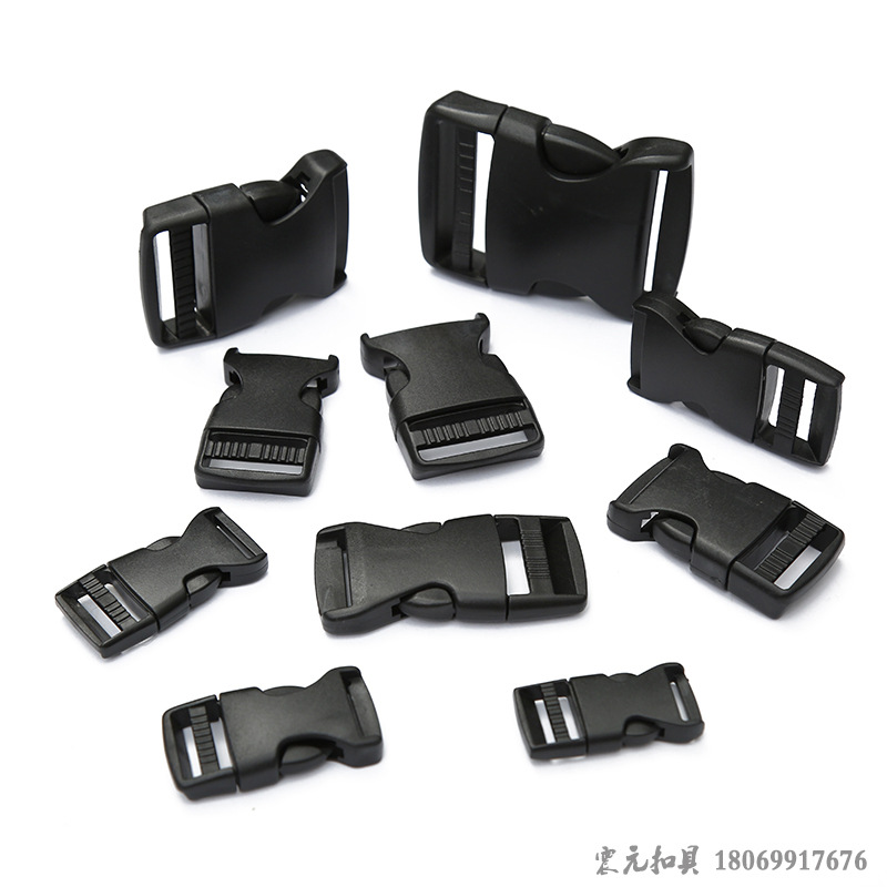 Plastic buckles for bags, multi-directional insert buckles, white children's seat buckles, bag webbing buckles in stock, quick delivery Item Picture
