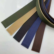 Men's canvas belt single strap nylon webbing without buckles strong durable never break belt