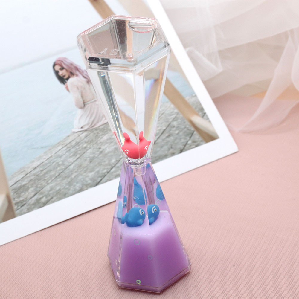 Sand drip oil magic pen holder, hourglass timer, children's flowing sand crystal ball, fluorescent funnel, multi-minute night light Specification image