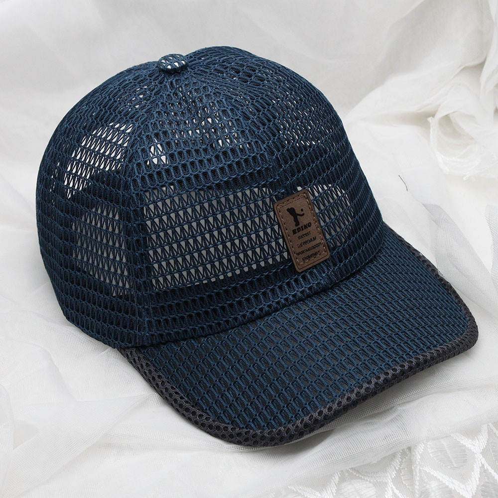 Half-mesh breathable hats, men's sun hats, summer sun hats, sun-protective baseball caps, headwear, outdoor baseball caps