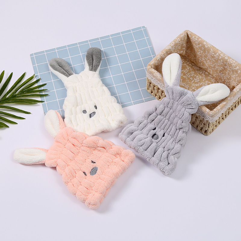 Children's dry hair cap absorbent quick dry cute baby dry hair towel suction bath cap thickened bun head modeling cap thumbnail