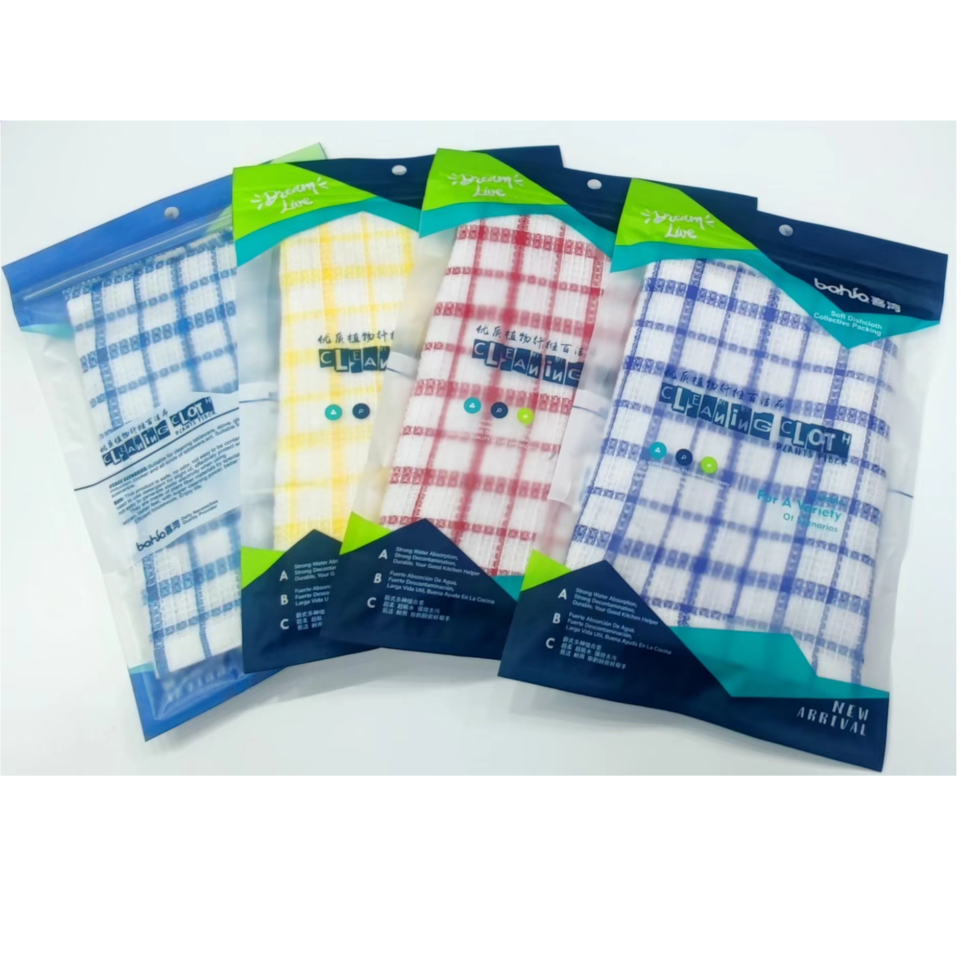 Supplying polyester-cotton tea towels, kitchen cleaning towels, absorbent quick-drying cloths and kitchen towels to major cross-border e-commerce platforms