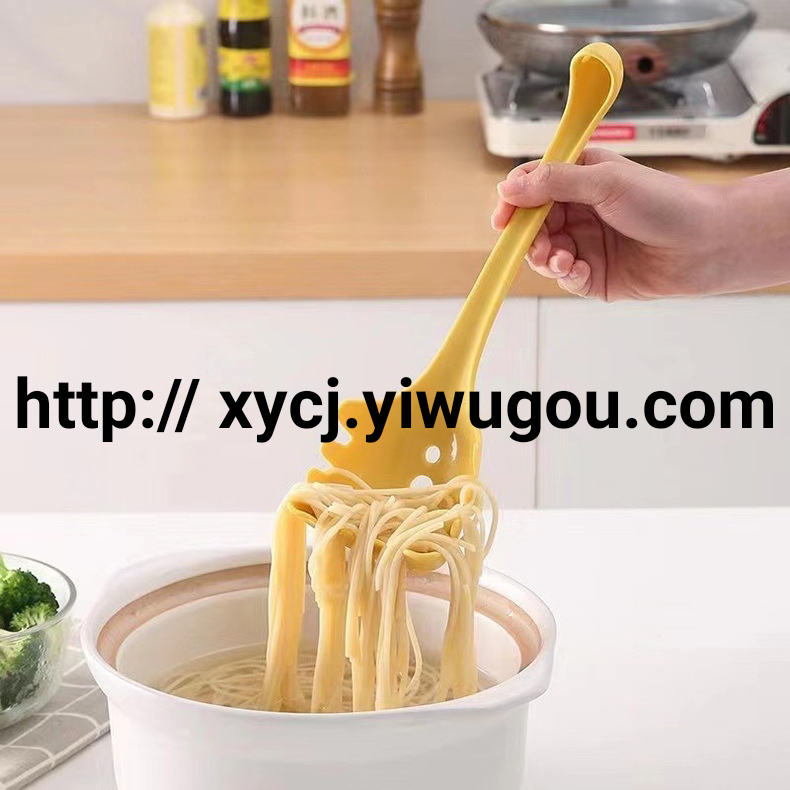 Factory direct supply of creative vertical noodle spoons, cute hot pot spoons, long-handled tableware, and noodle scoops Item Picture