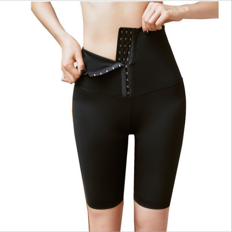 Button-down Barbie pants, 3-inch, 5-inch, 9-inch waist-cinching and belt-tightening cycling pants, elastic shark skin leggings for women to wear outside