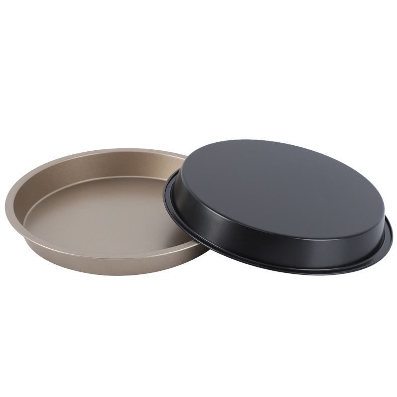 Wholesale cake molds, round pizza trays, 6/7/8/9-inch carbon steel non-stick pizza trays, baking tools from the manufacturer Item Picture
