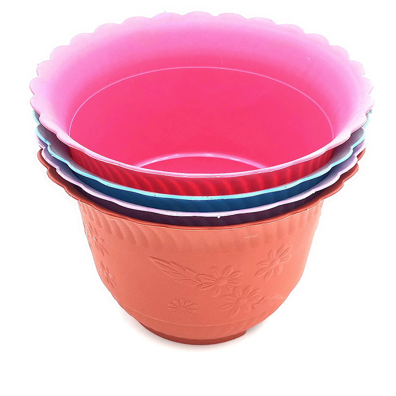 I1842 821# Flowerpot with lace, plastic vegetable basin, Balcony vegetable growing, sales gifts, free gifts, wholesale Application Scenario