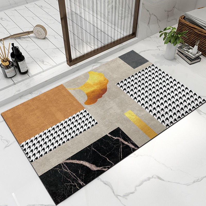 Diatom mud floor MATS, kitchen oil-proof and water-absorbing MATS, long strips, non-washing bathroom quick-drying foot MATS, Amazon factory wholesale Application Scenario