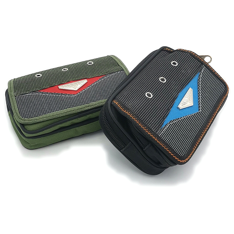 P1822 Canvas large waist bag, multi-functional mobile phone bag, men's waist bag, hanging bag, Yiwu, diverse Specification image