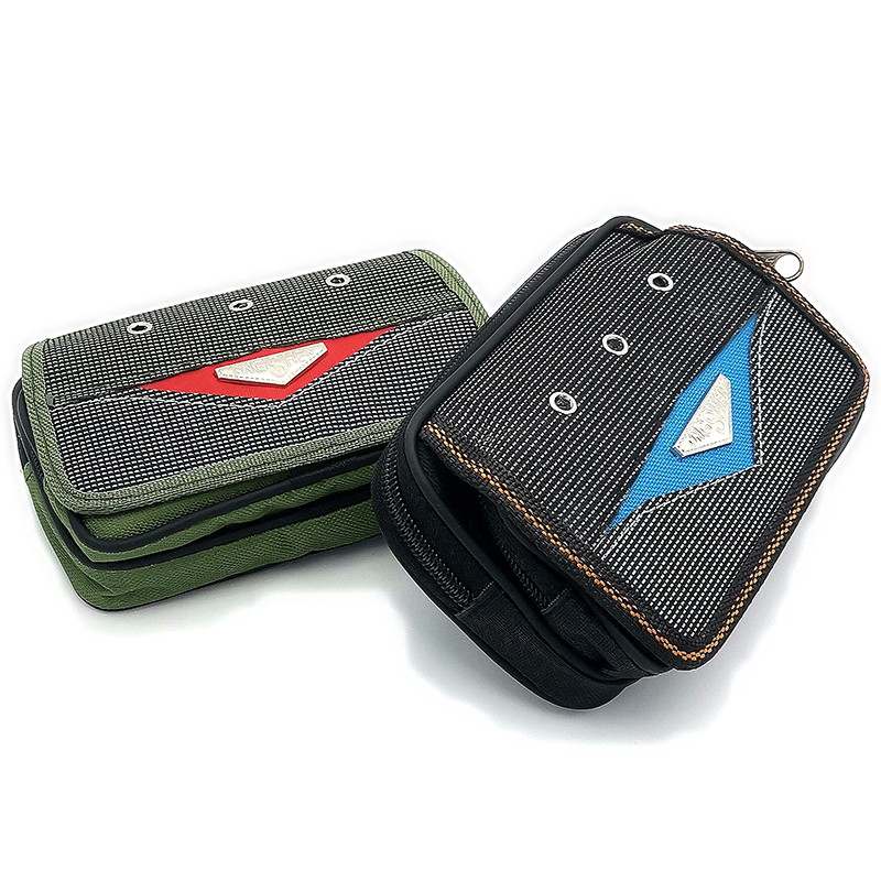 P1822 Canvas large waist bag, multi-functional mobile phone bag, men's waist bag, hanging bag, Yiwu, diverse details Picture