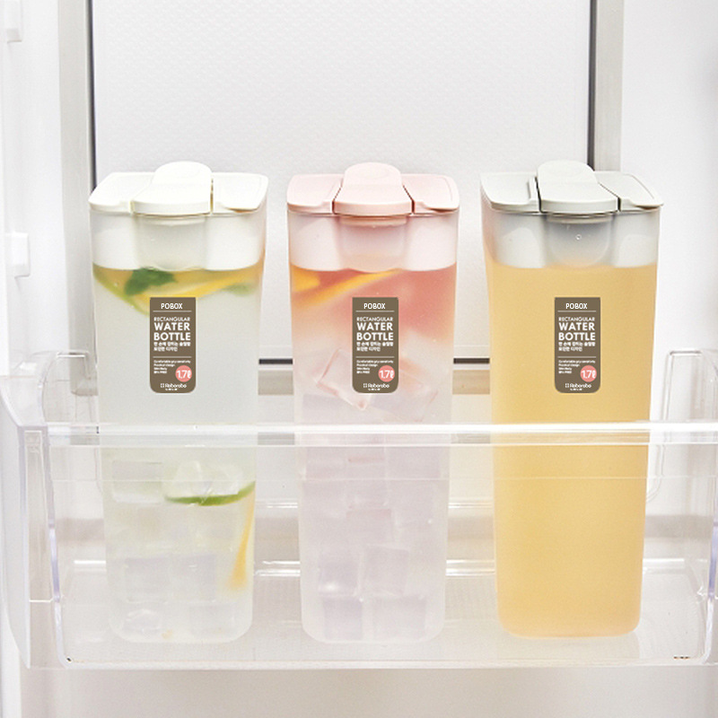 冷水壶耐热大容量塑料凉水壶豆浆果汁花茶壶水杯收纳扎壶