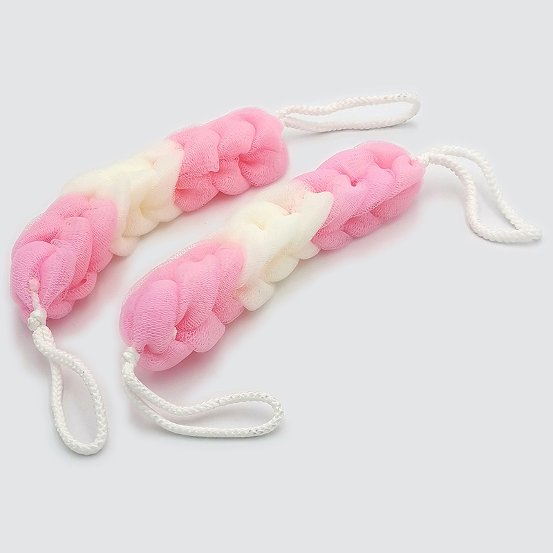 P2012 Scattered Nine-section large bath strips, bath flowers, bath balls, bath flowers, scrubbing, back rubbing, bath towels Application Scenario