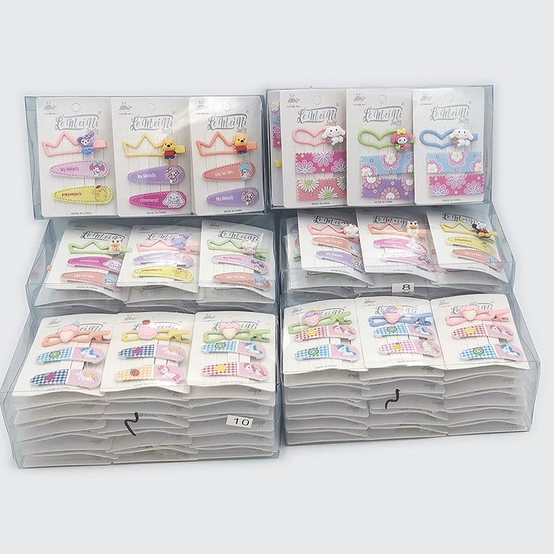 N3624 2+1BB duck Clip set Hair Clip Duck Clip Head Clip Hair Accessory Head Accessory Japanese and Korean accessories 2-yuan store wholesale Item Picture