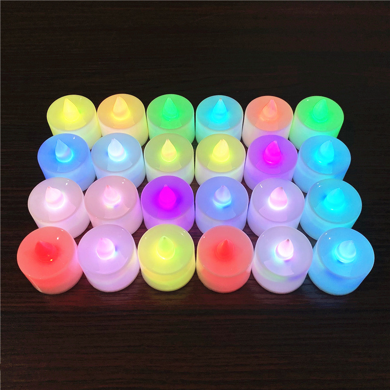 Creative wedding confession candles, led Valentine's Day proposal layout, path guidance, wishing atmosphere decoration, candle lights details Picture