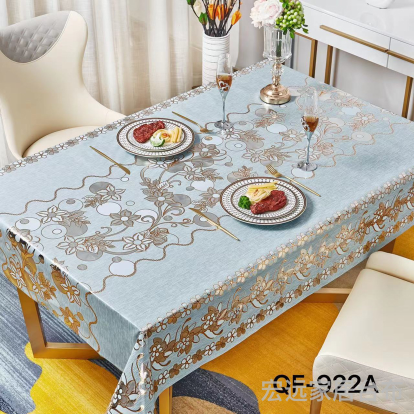 Tablecloth New Brushed High-End Quality Tablecloth, Waterproof And Oil-Proof Non-Wash Pvc Tablecloth details Picture
