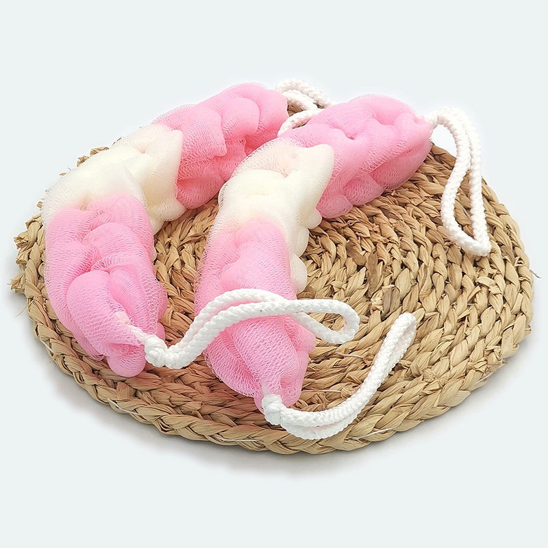 P2012 Scattered Nine-section large bath strips, bath flowers, bath balls, bath flowers, scrubbing, back rubbing, bath towels Item Picture