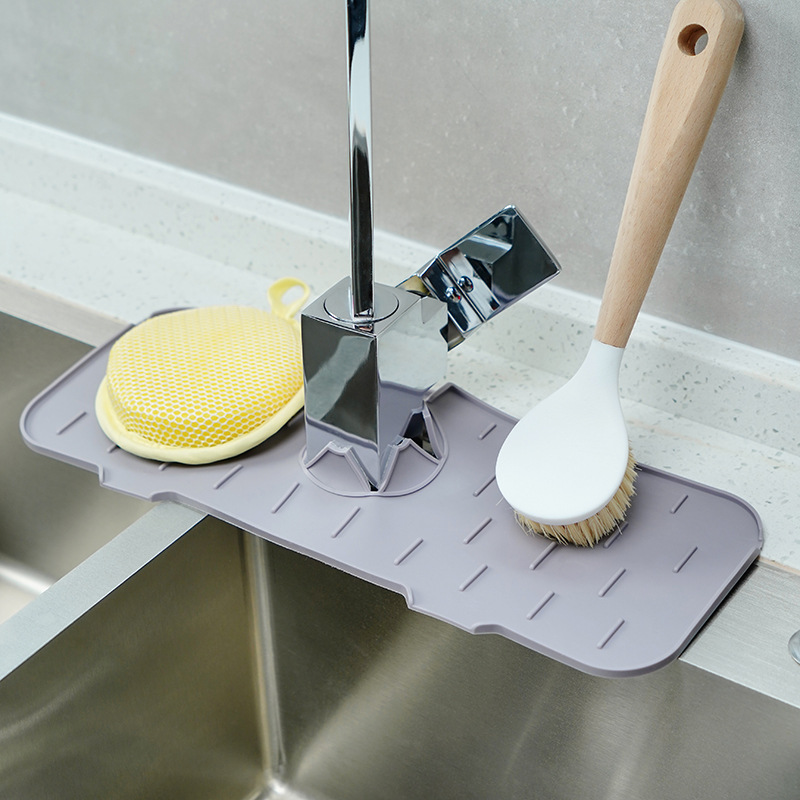 New multi-functional silicone faucet drain pad faucet spatter pad magic kitchen faucet pad
