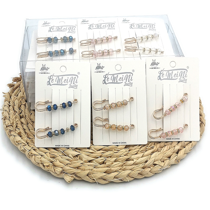 N3627 Crystal pin Hair clips, hair clips, duck clips, hair accessories, headwear, Japanese and Korean accessories 2-yuan store wholesale details Picture
