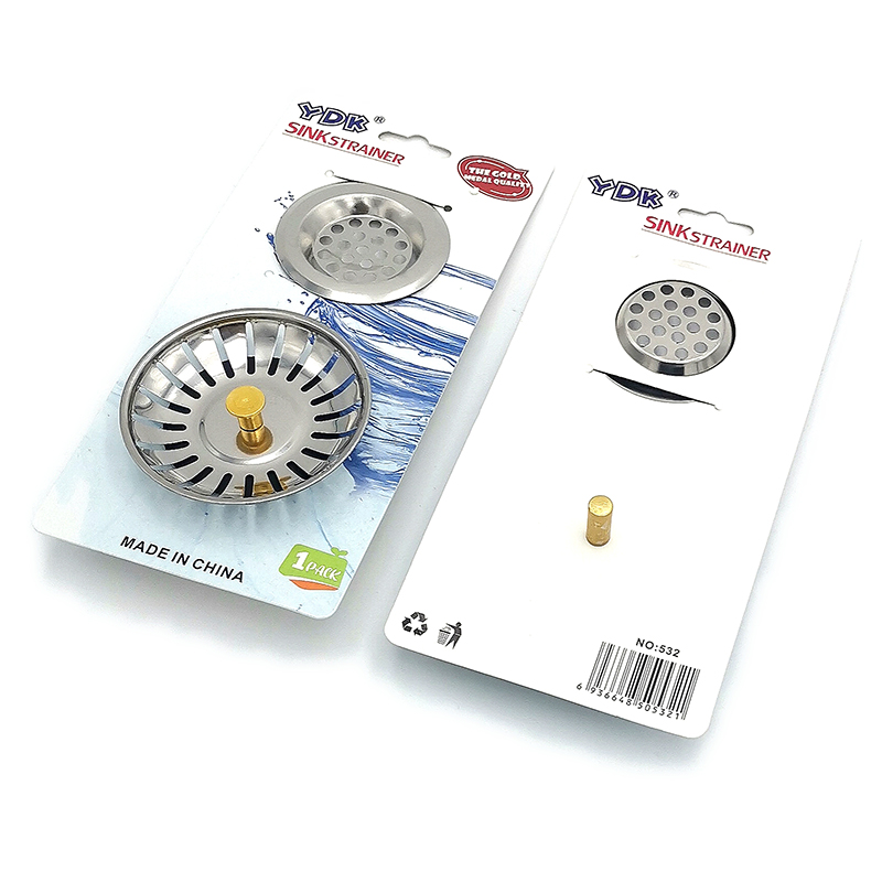 L6321 532 water drain combination kitchen sink filter screen stainless steel water drain plug water cover details Picture