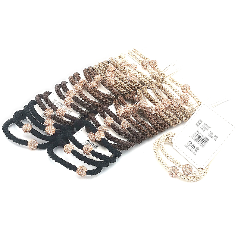 A3733 multi-style ball diamond twist hair band hair accessories, Korean-style headwear, hair bands and hair ropes, Yiwu Eryuan Store Item Picture