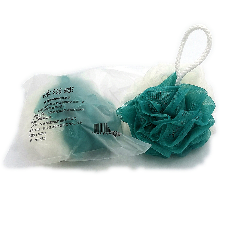 P2011 Bag of two-color large bath flowers, bath flowers, bath scrubbing flowers, daily chemical products, Yiwu, 2 yuan Specification image
