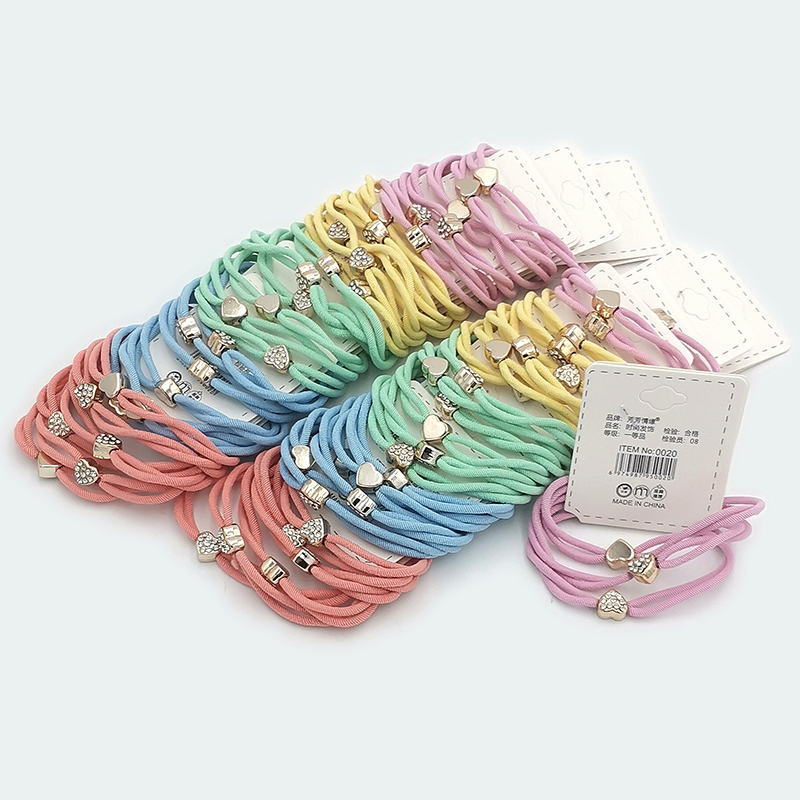 A3225 dot Diamond Double-thread three-band hair accessory, hair rope, hair band, hair loop, hair band, Yiwu 2-yuan two-yuan store Item Picture