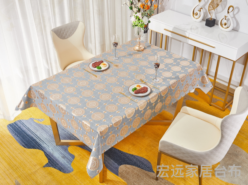 Tablecloth New Drawing High-End Quality, Waterproof Anti-Oil Cleaning Pvc Tablecloth Application Scenario