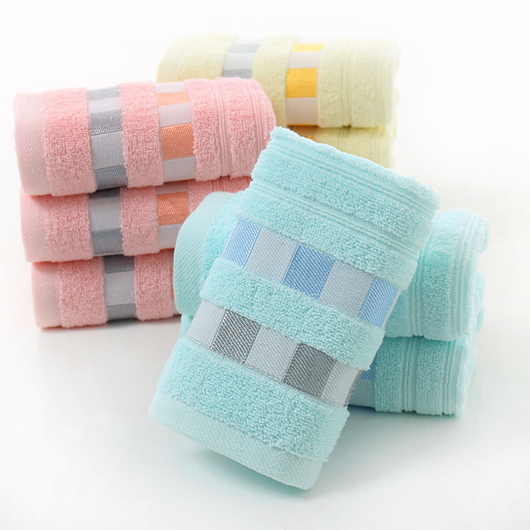 Pure cotton towels, facial wash towels, promotional gift towels can be customized with logos according to your requirements