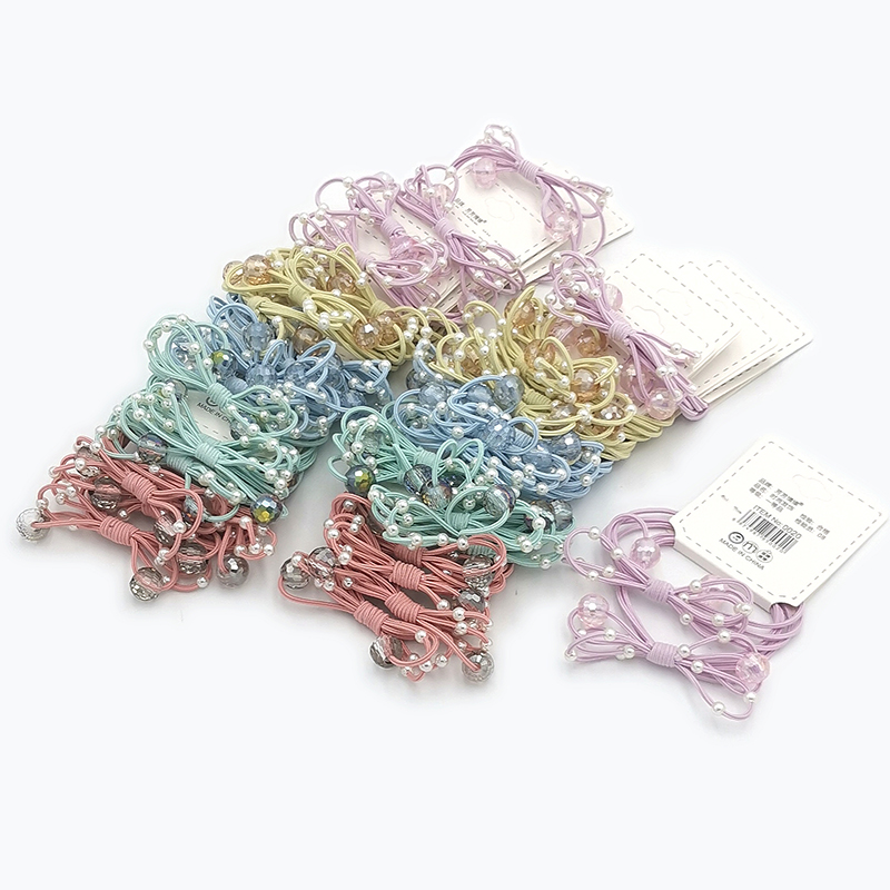 A3426 Crystal Pearl 8-shaped Double Band Hair Accessory, Korean version headwear, Hair band and Hair rope, Yiwu Eryuan Store details Picture