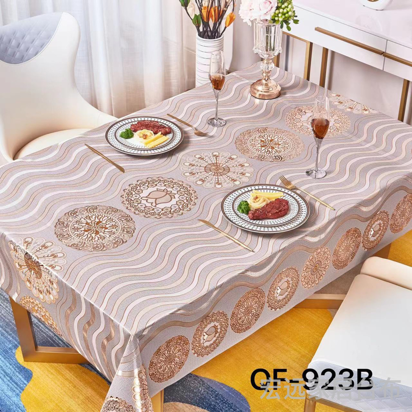 Tablecloth New Brushed High-End Quality Tablecloth, Waterproof And Oil-Proof Non-Wash Pvc Tablecloth Specification drawing