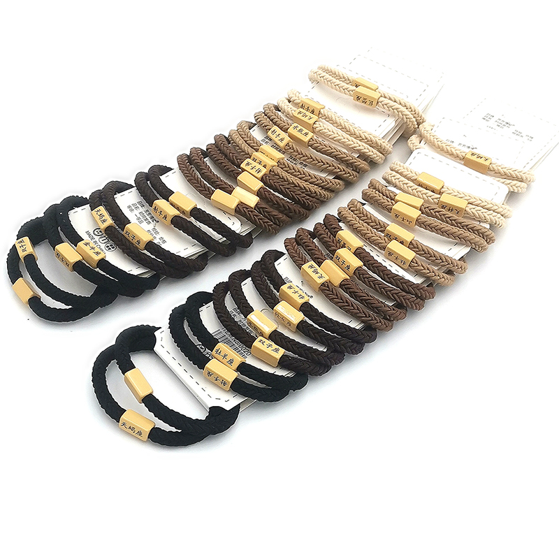 Two hair bands, hair accessories, hair ties, hair bands, hair rings and hair belts for the A2911 constellation are available at a 2-yuan store in Yiwu Item Picture