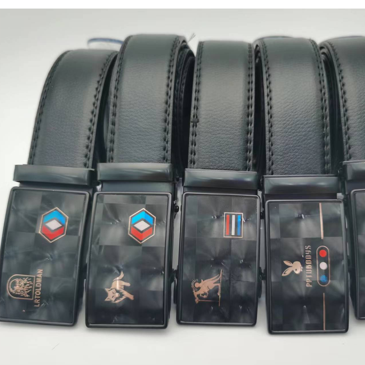 Belt men's automatic buckle belt, popular in casual business shopping malls and supermarkets, domestic sales and foreign trade direct sales by the manufacturer Item Picture