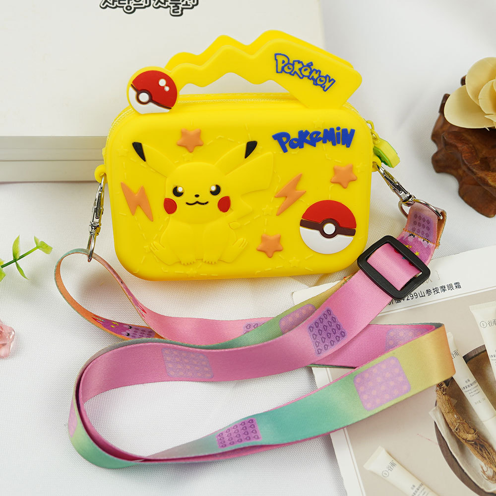 Convenient anti-rodent pioneer silicone decompression pack cartoon children's puzzle pack snack pack backpack crossbody bag thumbnail