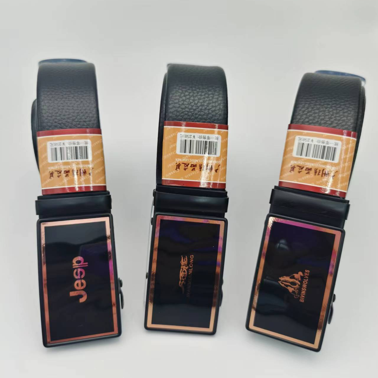 Belt men's automatic buckle belt, popular in casual business shopping malls and supermarkets, domestic sales and foreign trade direct sales by the manufacturer Specification image
