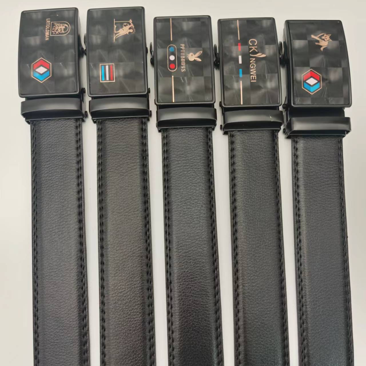 Belt men's automatic buckle belt, popular in casual business shopping malls and supermarkets, domestic sales and foreign trade direct sales by the manufacturer