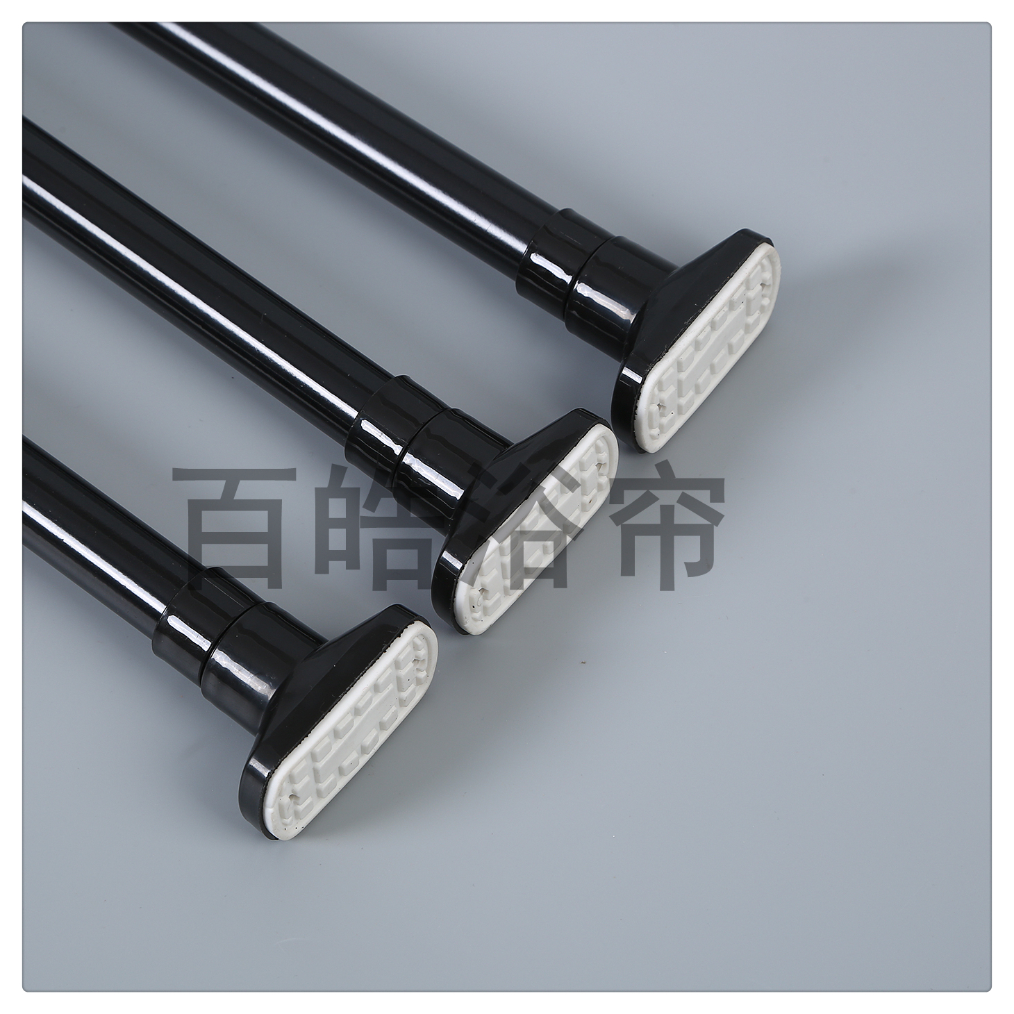 Shower Curtain Rod Non-Punching Bathroom Telescopic Rod Clothes Drying Rod Bedroom Bathroom Shower Curtain Hanging Rod Stainless Steel Thick And Thick Specification drawing