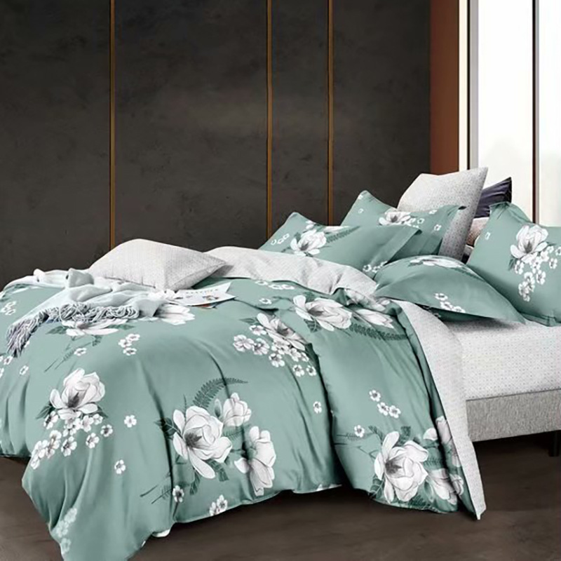北欧风床上用品四件套 被单简约纯色床单人床宿舍被套厂家批发图