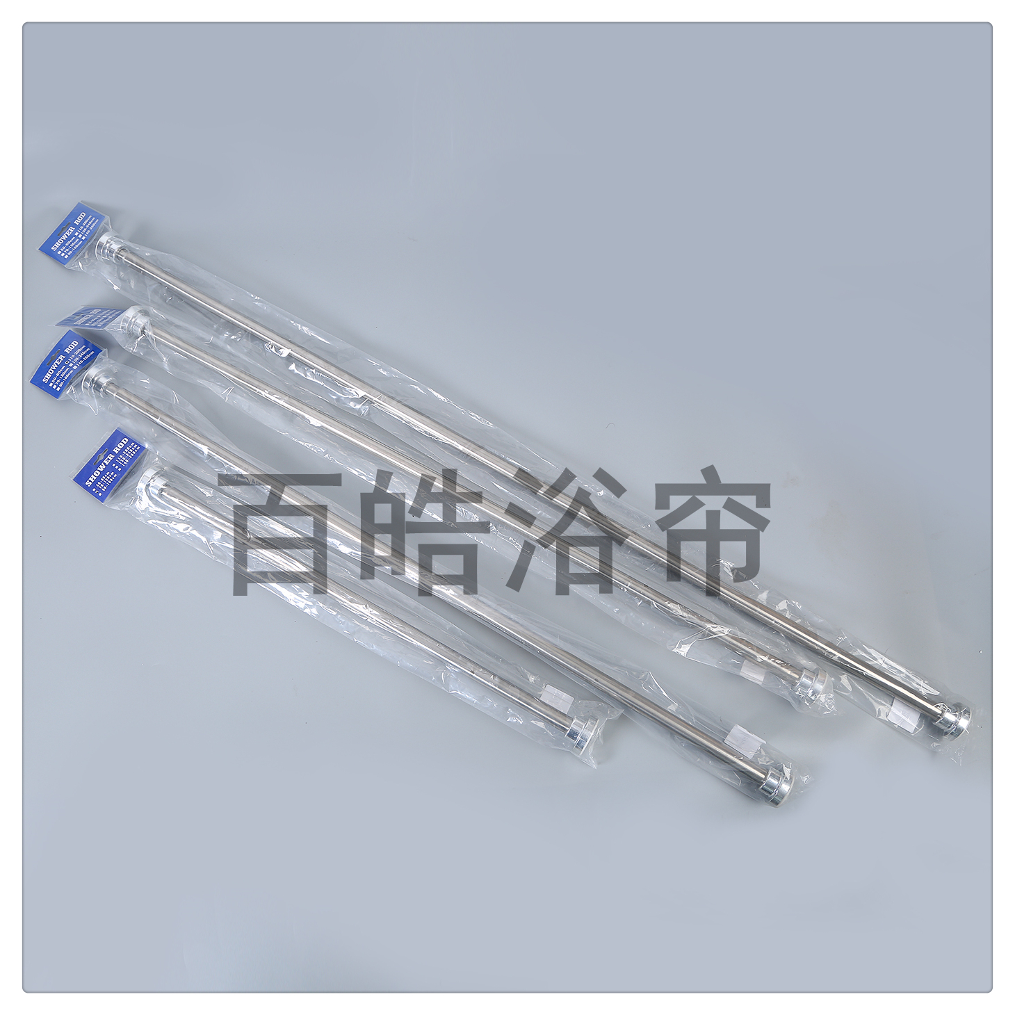 Stainless steel non-punching telescopic rod laundry rod bathroom shower curtain rod window curtain rod door curtain rod bedroom wardrobe pole